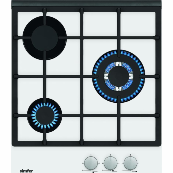 Simfer Hob H4.305.HGSBB Gas on glass  Number of burners/c...