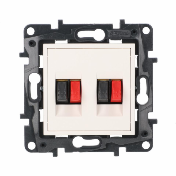 Legrand Niloe Step Double reproduktorová zásuvka bílá 863186