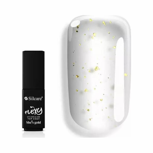 Silcare SILCARE_Flexy She's Gold Top Coat přípravek na ne...