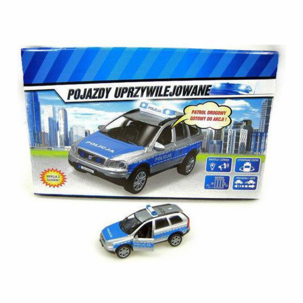 Hipo Auto Police Volvo 14cm se zvukem (HKG062)
