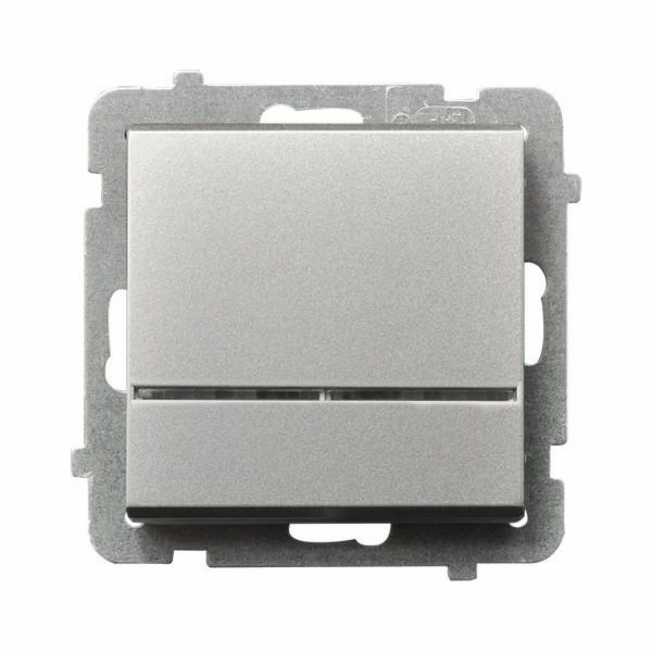 Ospel Control spínač Sonata 16AX IP20 matně stříbrný (LP-...