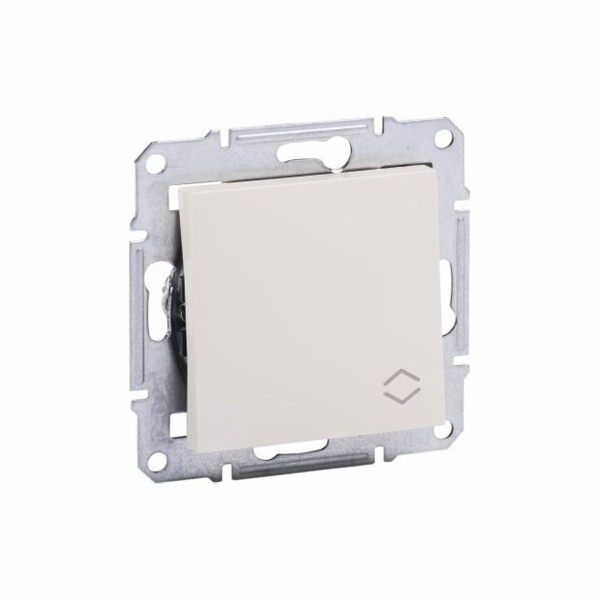 Schneider Electric Schodišťový spínač bez rámu, krémový -...