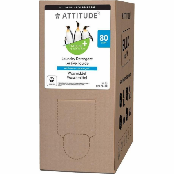 Attitude Attitude, Prací prostředek, květy, 80 praní, 2L