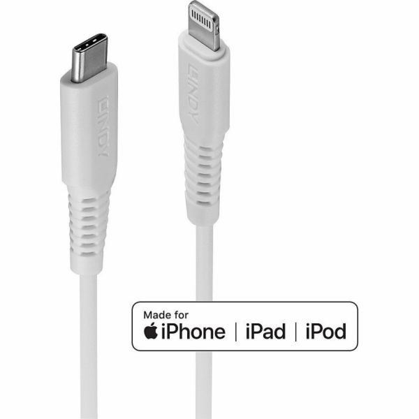 Lindy USB-C - Lightning kabel 3 m bílý (31318)
