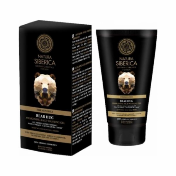 Natura Siberica Men Stimulující mycí gel na obličej Bear'...