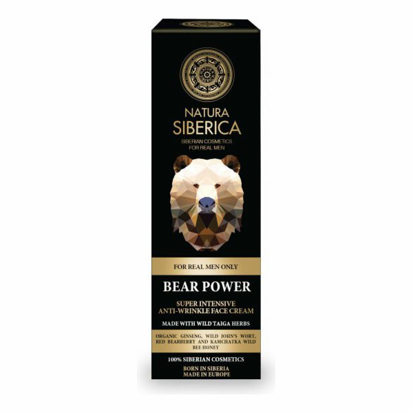 Natura Siberica Men Intensive krém proti vráskám Bear Pow...