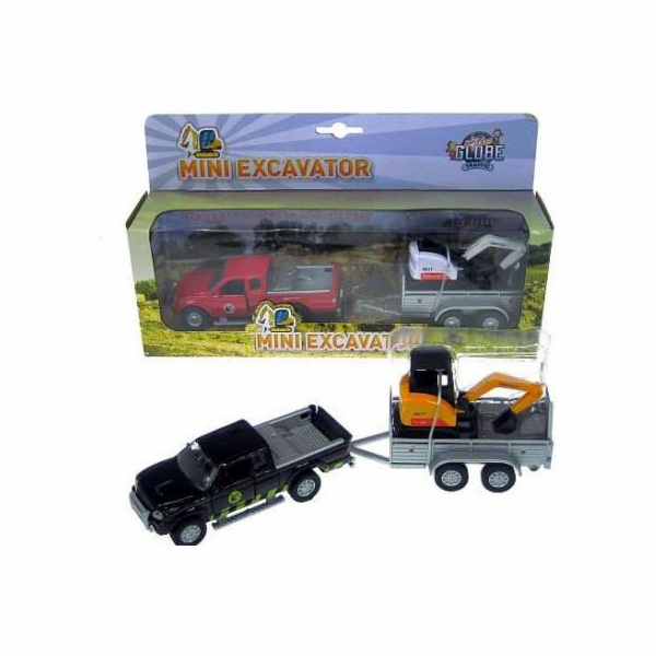 Hipo auto s bagrovým přívěsem v krabici (HKG086)