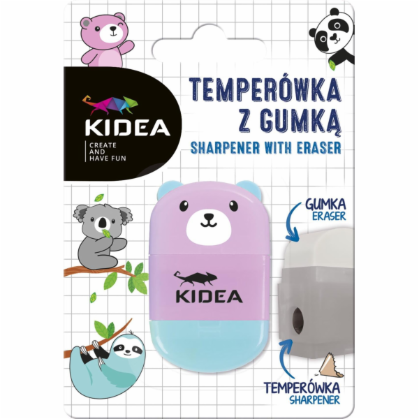Ořezávátko na medvídka Kidea s gumou Kidea Pink
