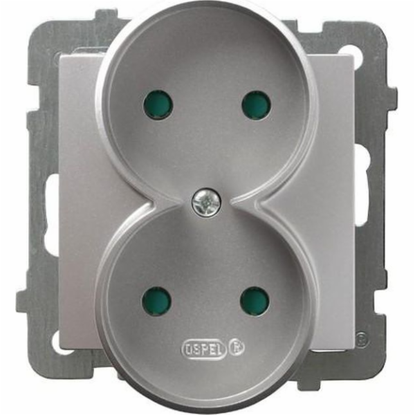 Ospel Double Modular Socket s Track Shutters Silver JAKO ...