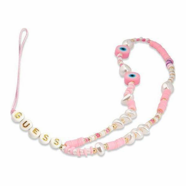 Guess Poutko na Telefon Beads Shell Pink Guess phone char...