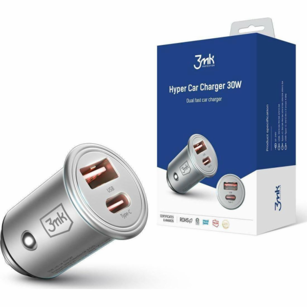 3mk nabíječka do auta - Hyper Car Charger 30W