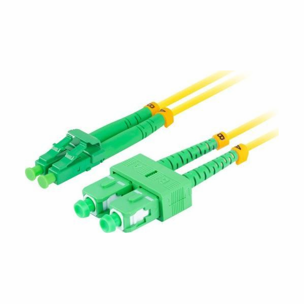 LANBERG optický patch cord SM SC/APC-LC/APC duplex 2m LSZ...
