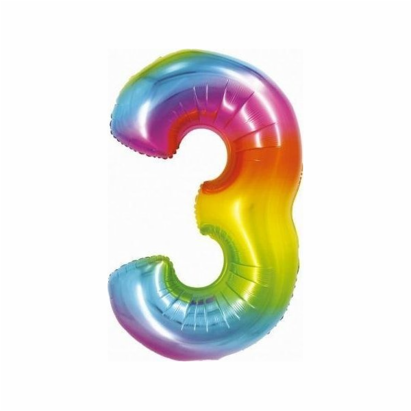 Godan Fólie Balloon číslo 3 Rainbow Smart 76cm