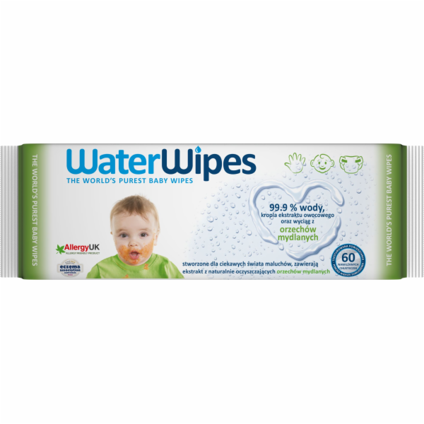 WaterWipes WaterWipes, Ubrousky namočené v čisté vodě, So...