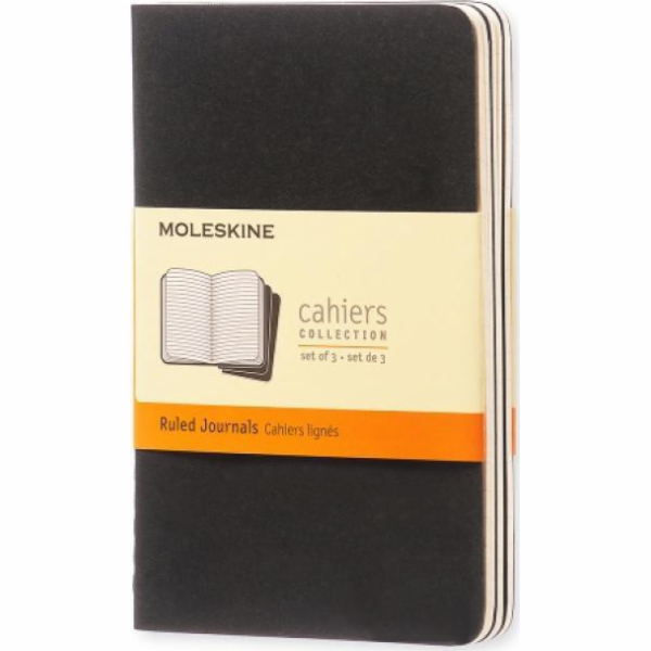 Moleskine SADA 3 DENNÍKŮ MOLESKINE CAHIER P (9X14CM) PODL...