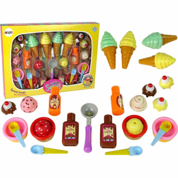 Import Leantoys Sada sladkosti zmrzliny Cupcakes Sauces l...