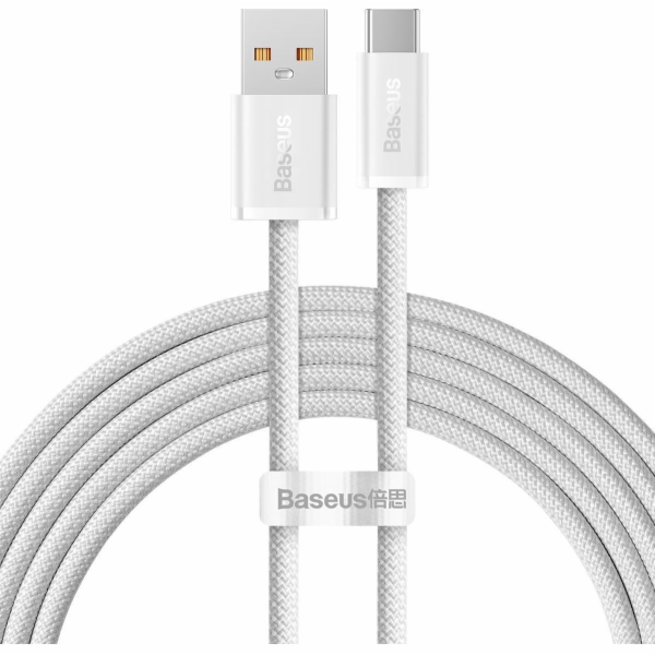 Kabel USB na USB-C Baseus řady Dynamic, 100 W, 2 m (bílý)