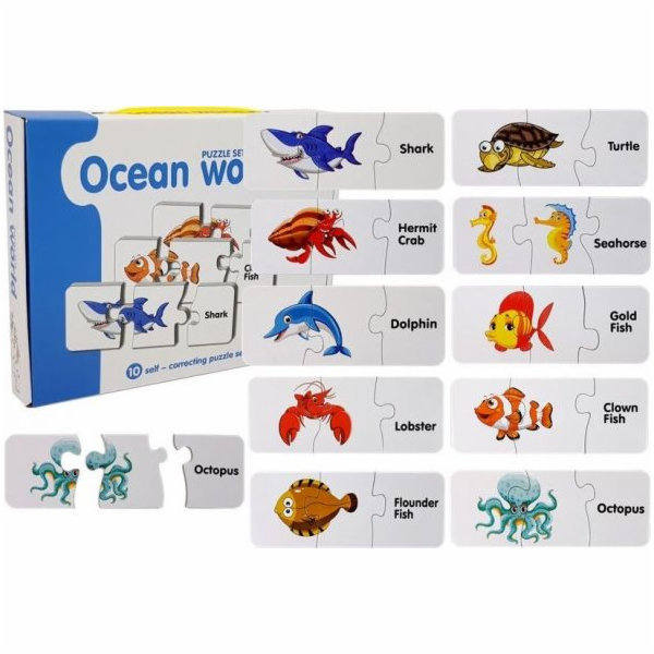 Lean Sport vzdělávací puzzle Ocean World Puzzle 10 spojení