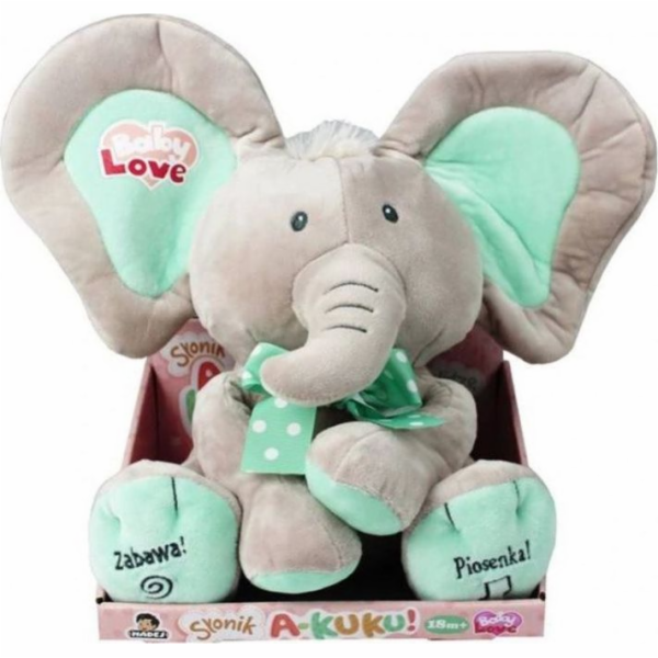 Madej Interaktivní maskot Elephant A Kuku Beige and Mint ...