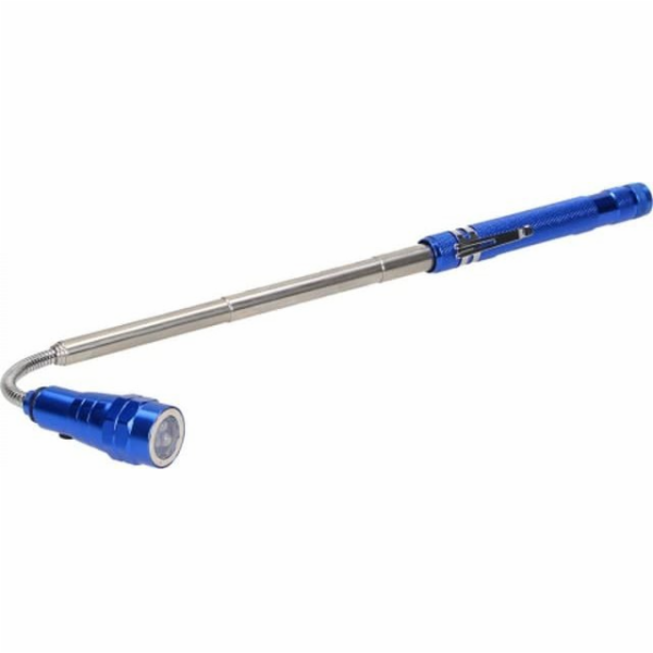 Teleskopická baterka 17-57 cm, 3 LED, 4 x LR44, ohnutá hl...