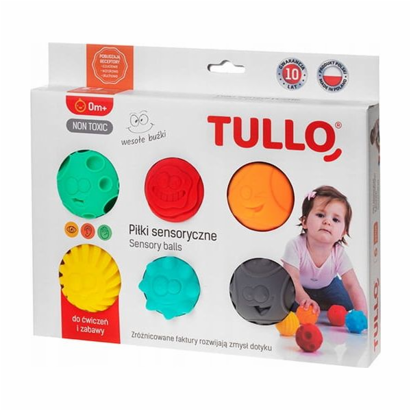 Tullo Balls Sensory Faces 6 Pcs.Tullo