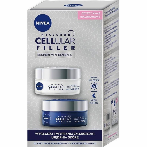 Nivea SET Hyaluron Cellular Filler denní krém proti vrásk...