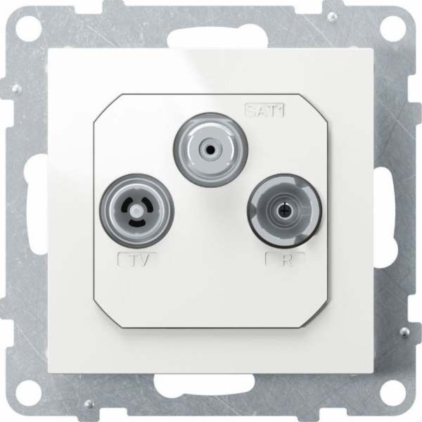 SNO TV-R-SAT Anténa Socket FM+DAB 1,5 dB White 721167