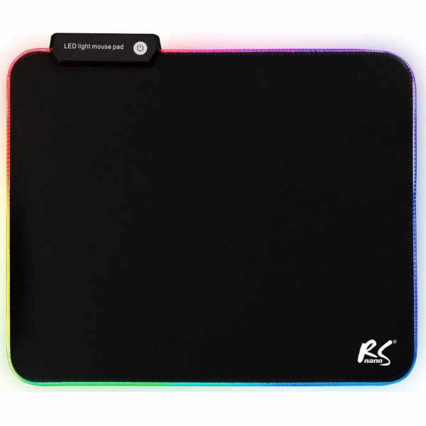 Herní myší podložka s nanory LED RGB, 300x250x4mm, RS704