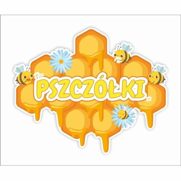 Dekorace desek - skupina včel