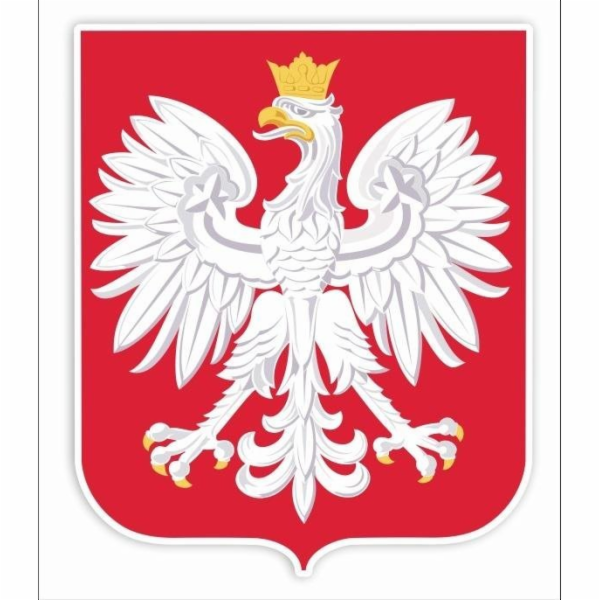 Dvoupodnikové dekorace oken - polský znak A3