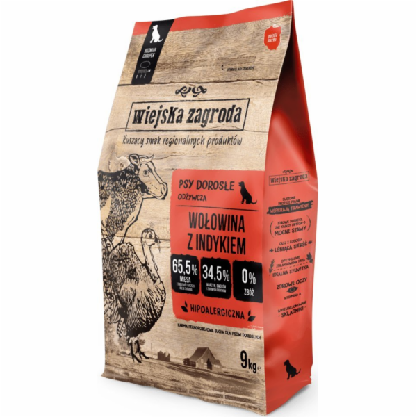 Country Farm Dry Karma pro psí hovězí maso s Tureckem 9 kg