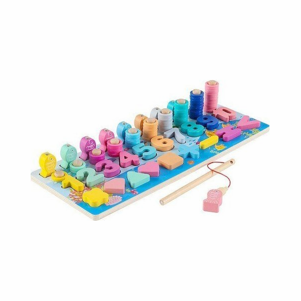 Dřevěná puzzle Montessori čísla