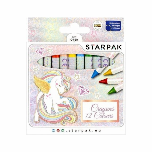 Pastelky Starpak Wax 12 barev