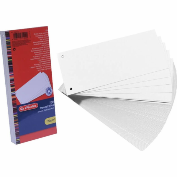 Herlitz pořadač rozdělovače 1/3 A4 100 ks HERLITZ