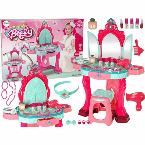 Import Leantoys Beauty Set Toaletní stolek se zrcadlem Li...