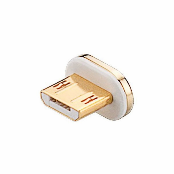 Gembird micro USB - magnetický konektor Sony White Gold (...