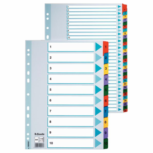 Spacery Esselte pro A4 Binder Binder Cardboard A-Z ALPHAB...