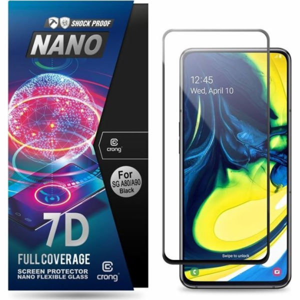 Crong Crong 7D Nano Flexible Glass - 9H hybridní sklo pro...