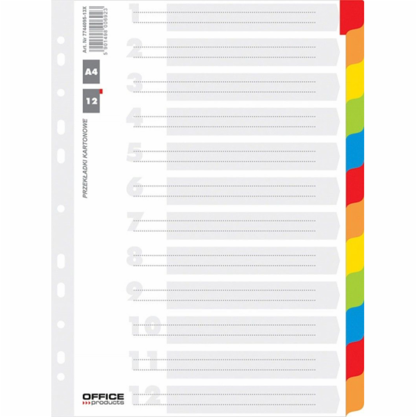 Kancelářské zboží KANCELÁŘSKÉ PRODUKTY děliče, karton, A4...