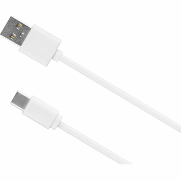 USB kabel Kruger & Matz USB-A-USB-C 0,8 m bílý (KM0363)