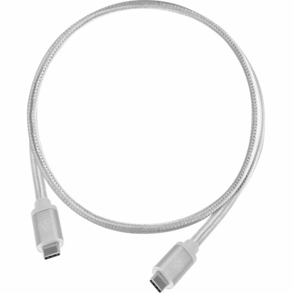 SilverStone USB-C - USB-C kabel USB 1 m Bílá (52037)