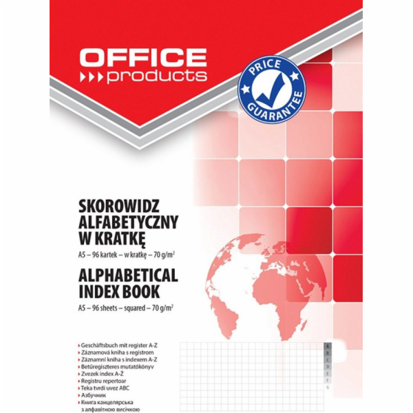 Kancelářské produkty Index KANCELÁŘSKÝCH PRODUKTŮ, A5, čt...