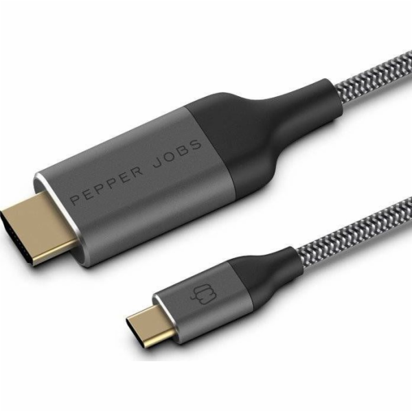 Pepper Jobs USB-C – HDMI kabel 1,8 m bílý (PJ-C2H18M)
