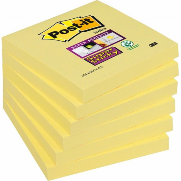 Post-it Sticky notes POST-IT Super Sticky (654-6SSCY-EU),...