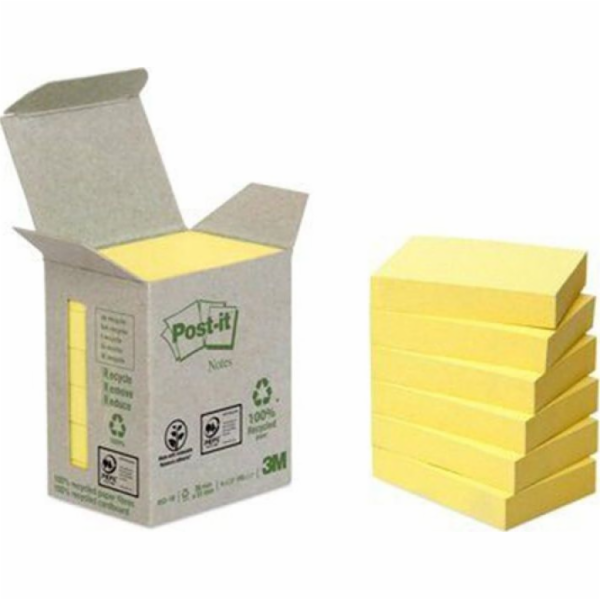 Post-it Ekologické podložky POST-IT (653-1B), 38x51mm, 6x...