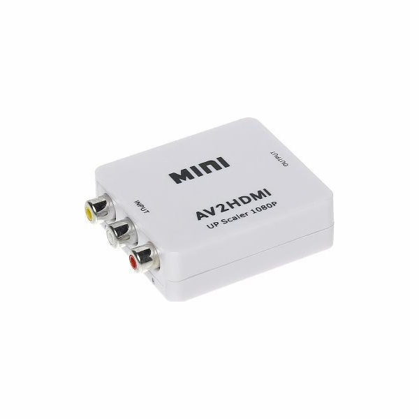 AV RCA (CINCH) Adaptér X3 - HDMI WHITE (AV/HDMI)