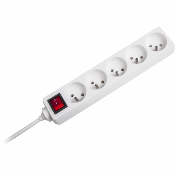 Kemot Up Power Strip. 5 Sockets 1,5 m White (urz3032-1.5)