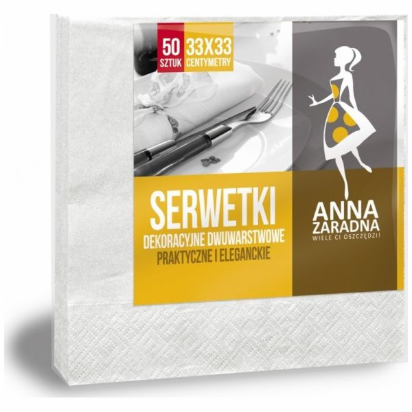 Anna Zaradna ANNA ZARADNA ubrousky, dvouvrstvé, skládané,...