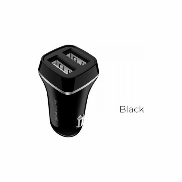 Borofonová nabíječka 2x USB-A 2,4 A (BFO-BZ2-B)