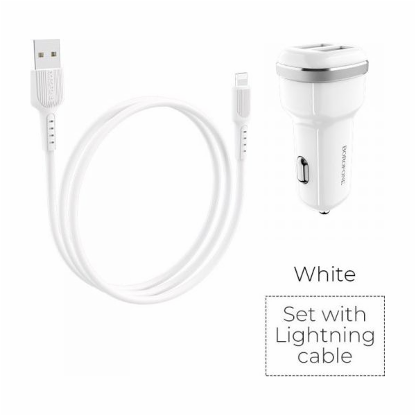Borofonová nabíječka 2x USB-A 2,4 A (BFO-BZ13-LW)
